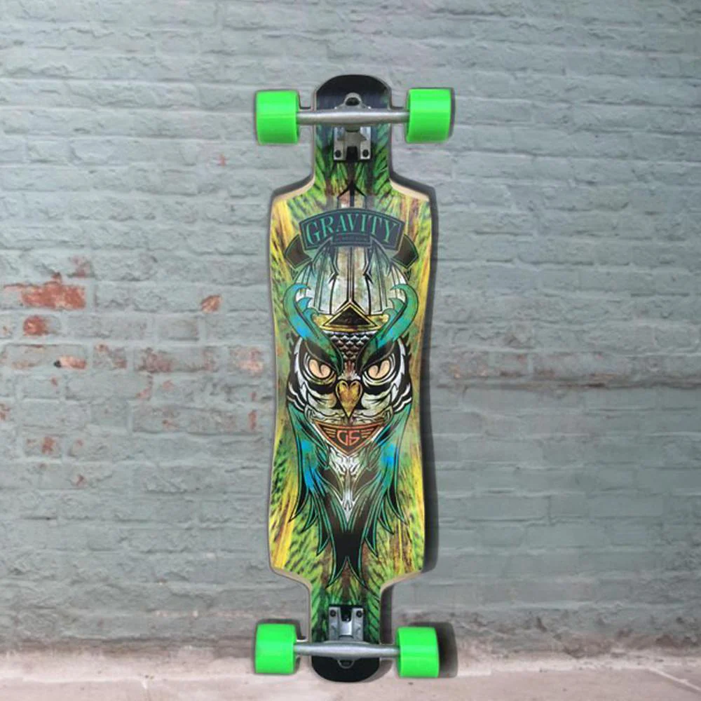 Gravity Twin Kick 38" Midnight Thief Longboard - Complete