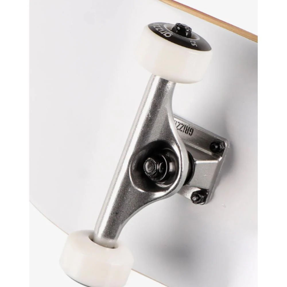 Grizzly No Batteries White 7.75" Complete Skateboard - Image 5