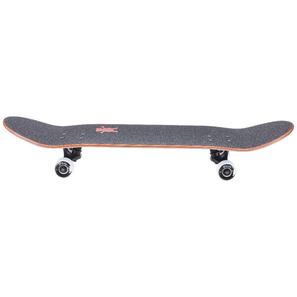 Grizzly Retro Lines Blue 8.0" Complete Skateboard - Image 3