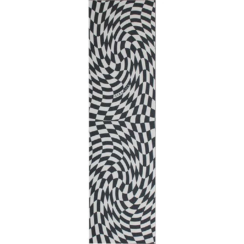 Hard Luck Warped Checker Blk/Clr Grip 1Pc