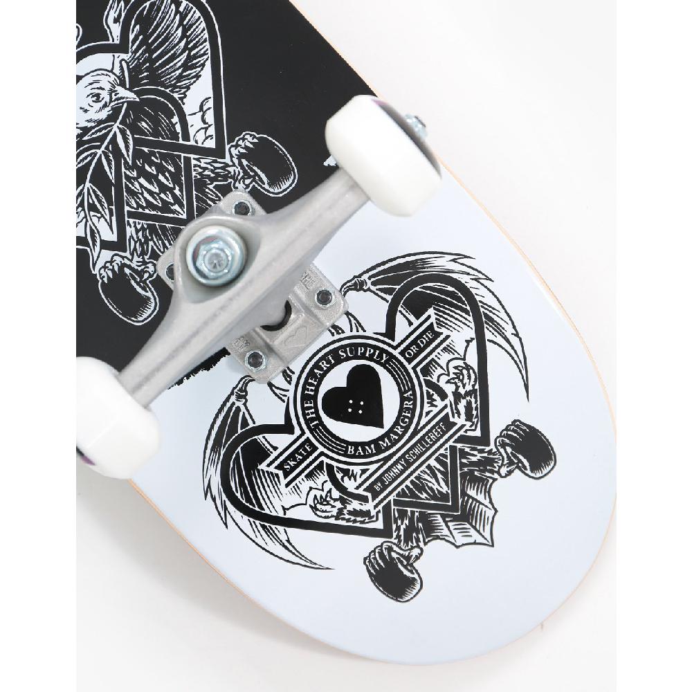 Heart Supply Bam Dark Light Black/White 8.0" Skateboard - Image 5