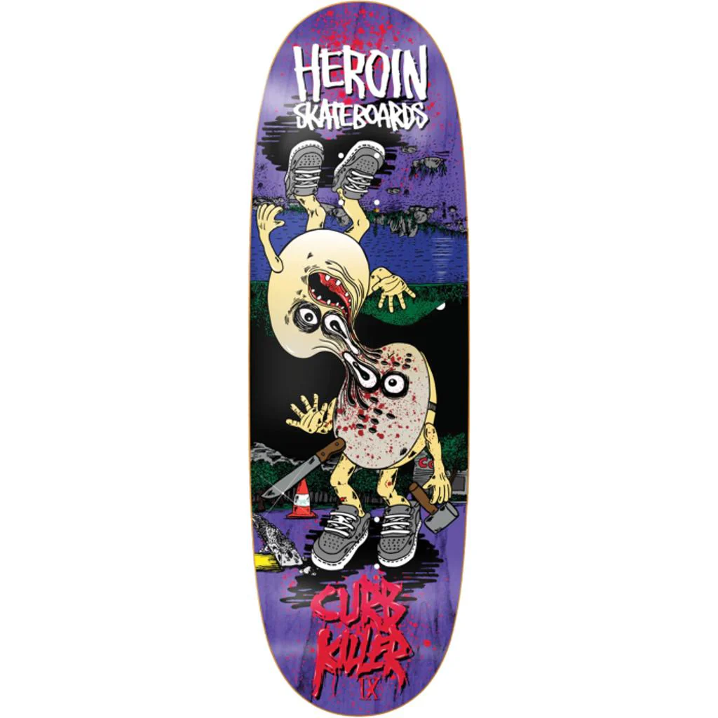 Heroin Curb Killer 9 Merged 10" Skateboard Deck