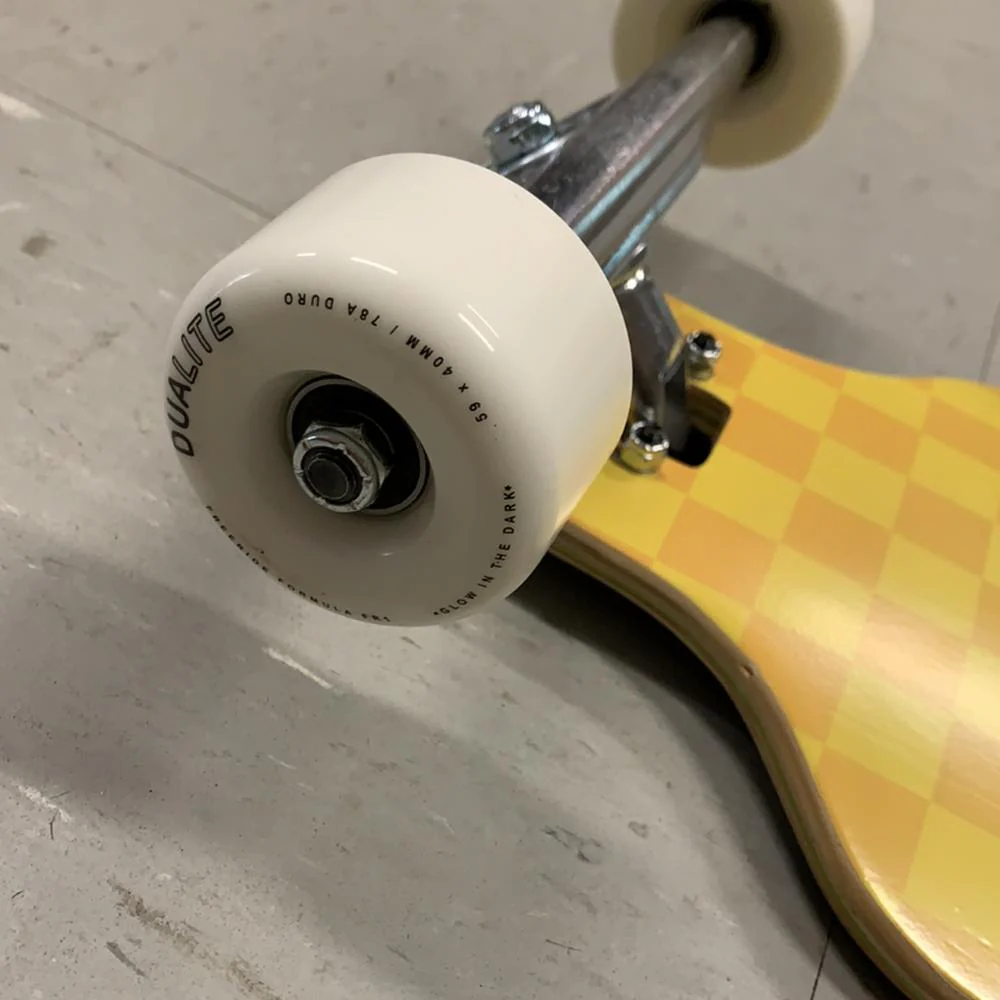 Joyride Ying Yang Green/Yellow Fade 39" Drop Through Longboard - Image 4