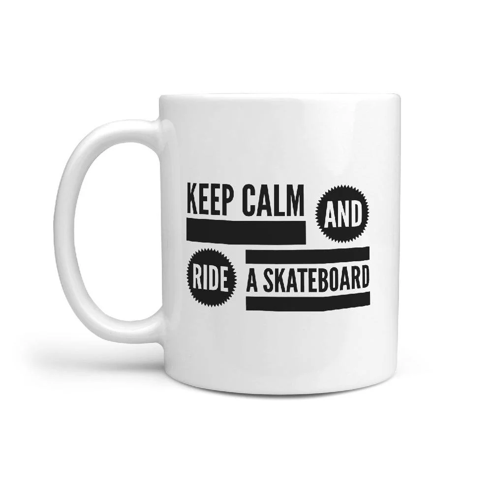 Keep Calm and Ride a Skateboard - Coffee Mug Gift Idea - Image 2