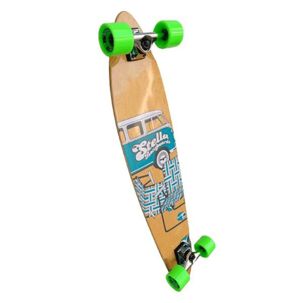 Kicktail Slow Dayz Blue Stella Longboard 42 inch Complete - Image 2