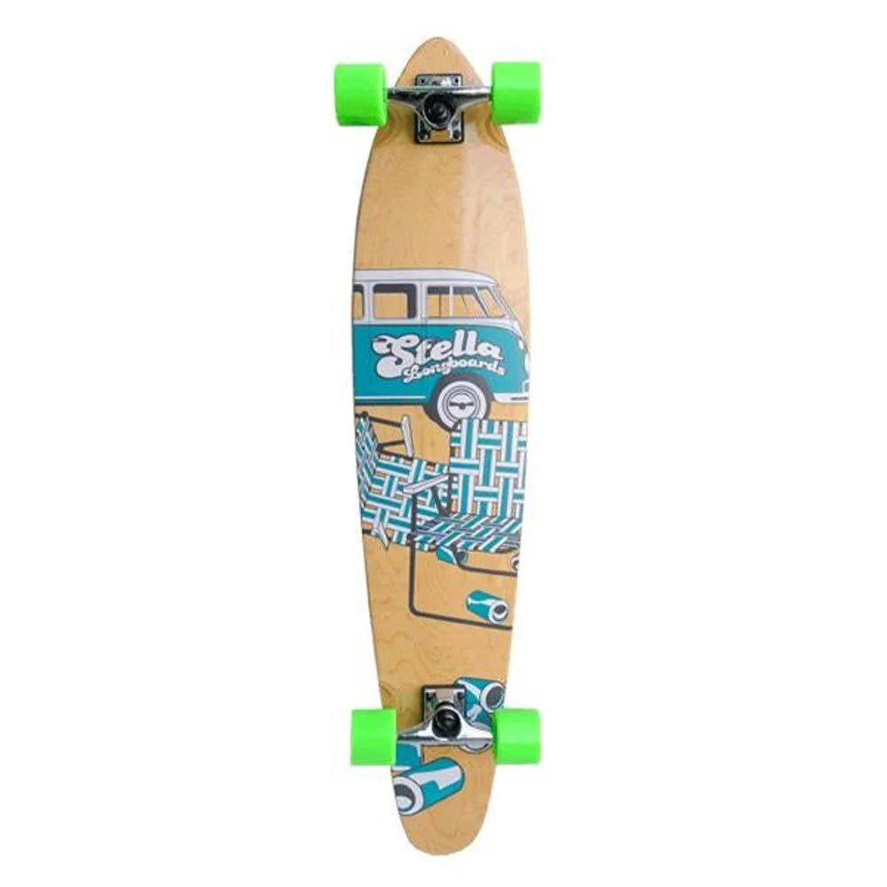 Kicktail Slow Dayz Blue Stella Longboard 42 inch Complete - Image 3