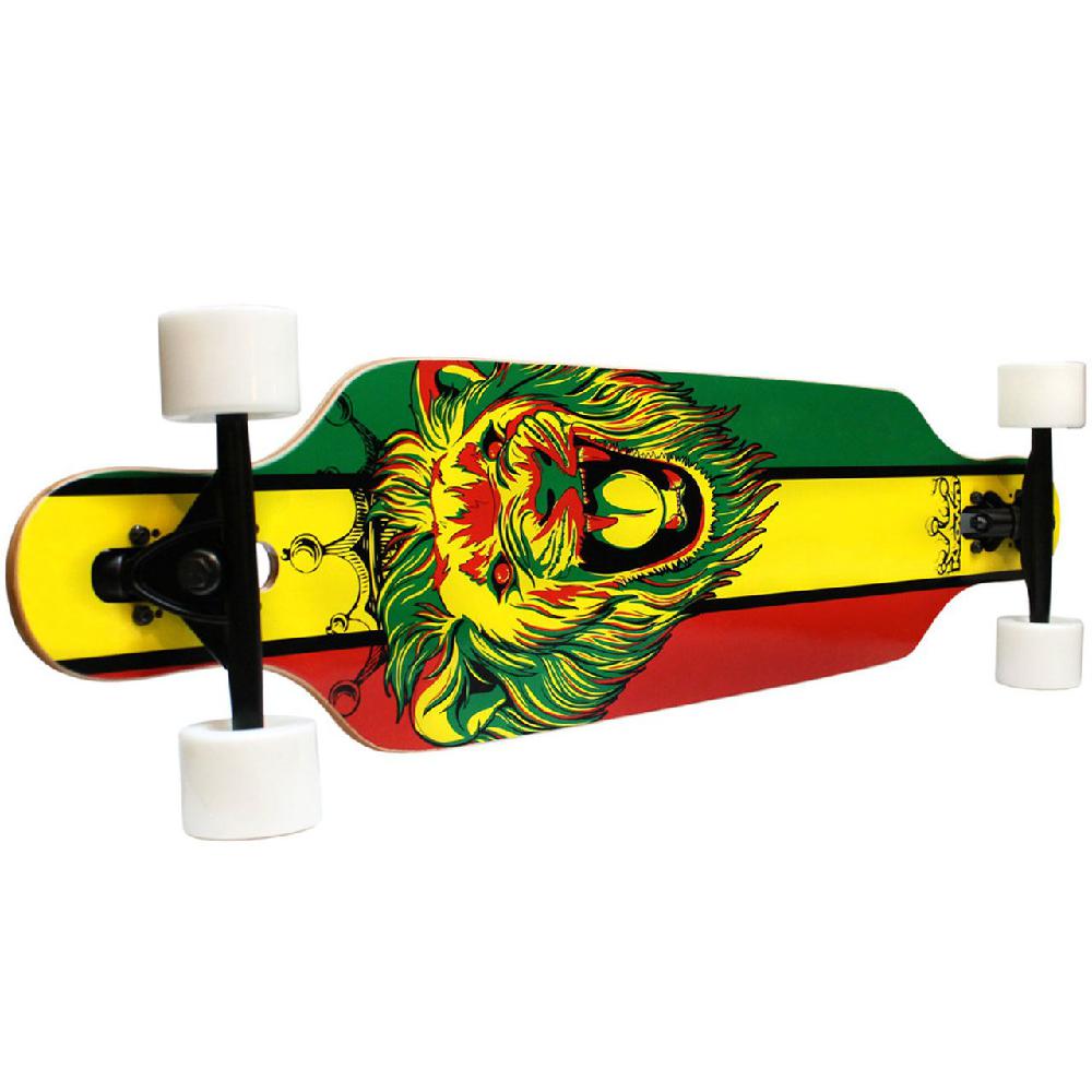 Krown Elite Rasta Lion 36" Drop Through Longboard - Image 2