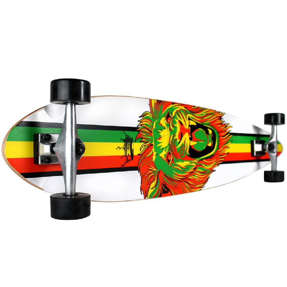 Krown Rasta Lion 43" Pintail Longboard - Image 2