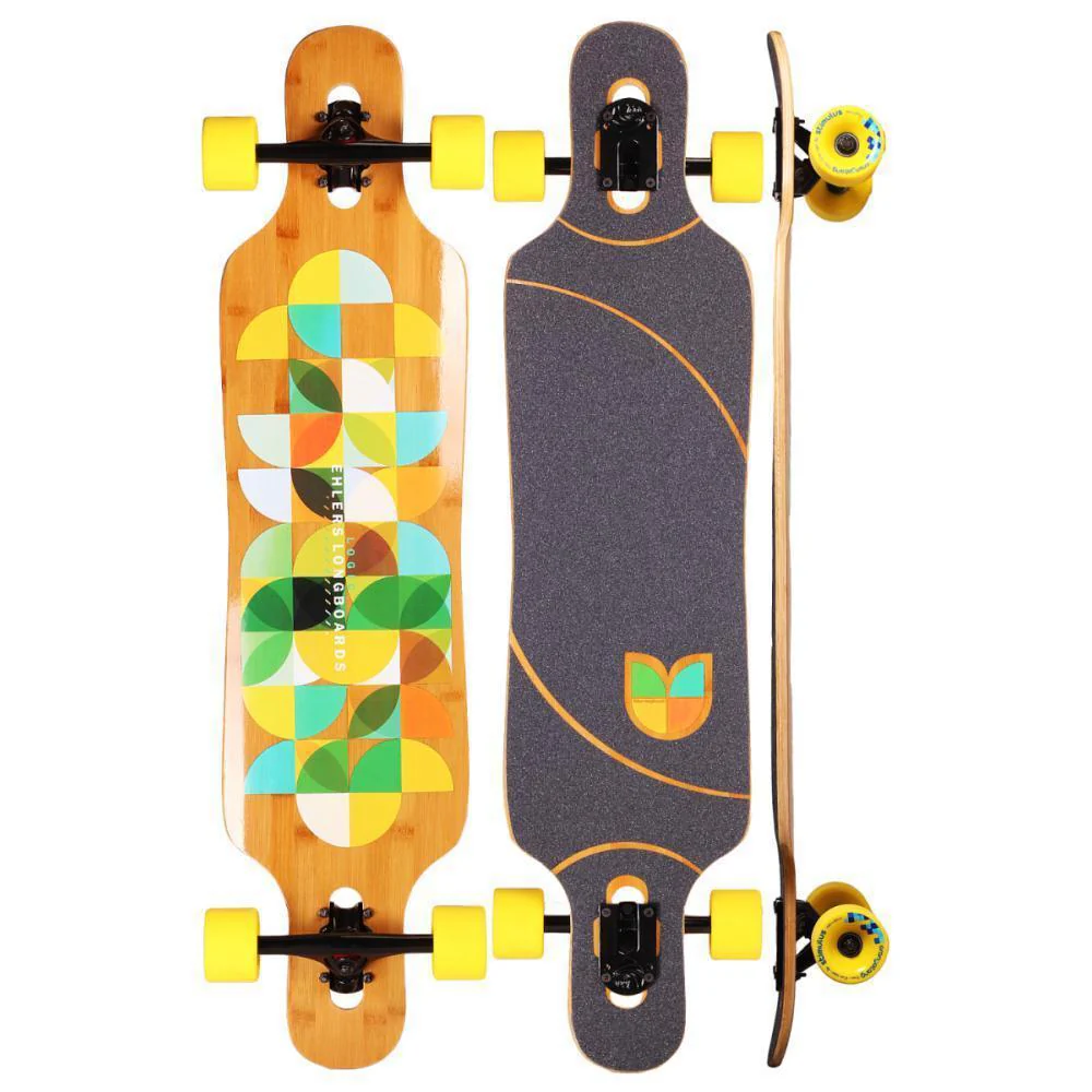Logic Fiberglass Flex Bamboo 39" Drop Through Longboard