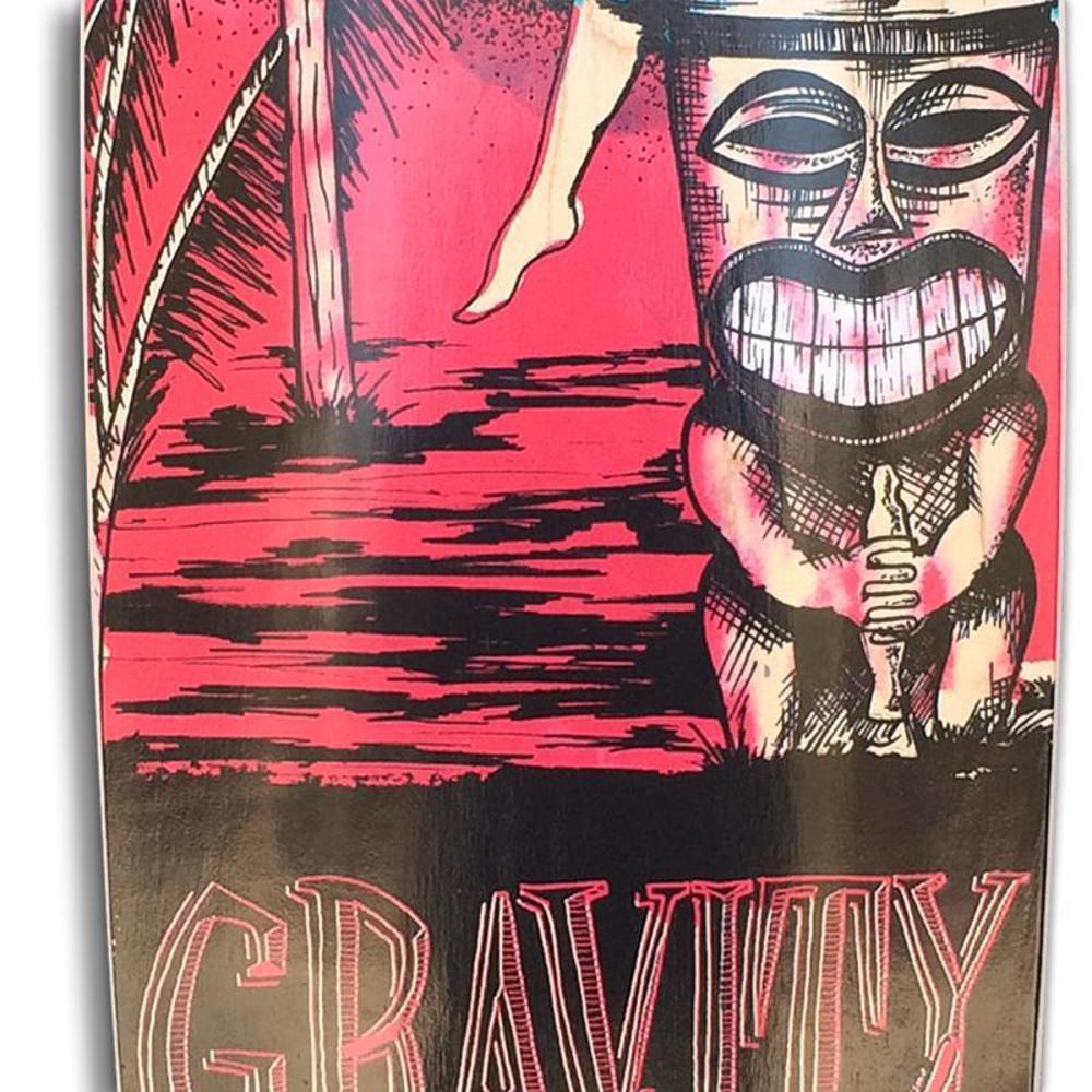 Longboard Gravity Mini Kick 40" Mai Tai Red - Deck - Image 5