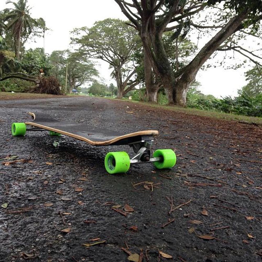 Longboard Stella Lowrider Blockhead Grey/Green 42" - Complete - Image 3