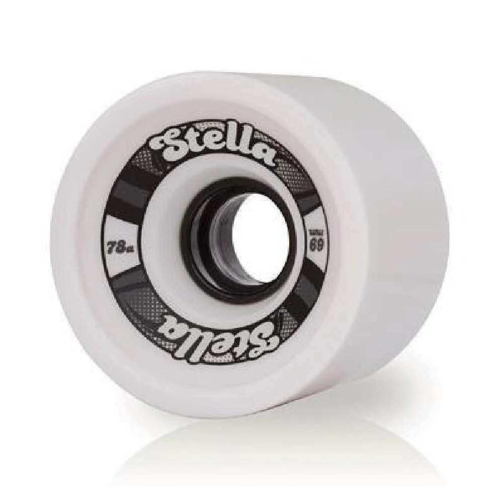 Longboard Wheels Stella 69mm - White - Set of 4