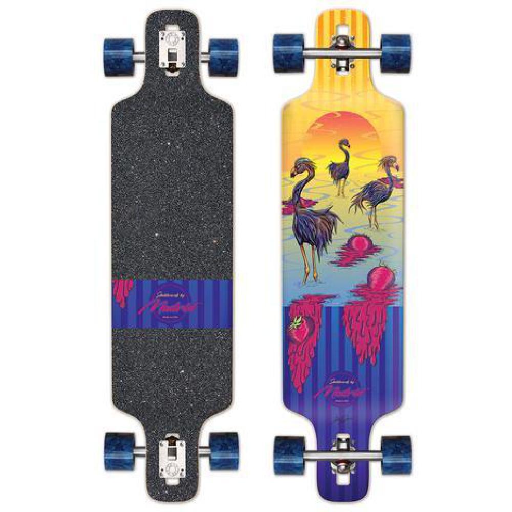 Madrid DTF 39" Flamingos Drop Through Longboard