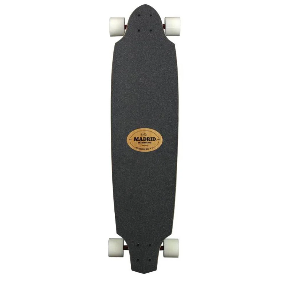 Madrid Girl Bamboo Carving 38" Longboard - Image 5