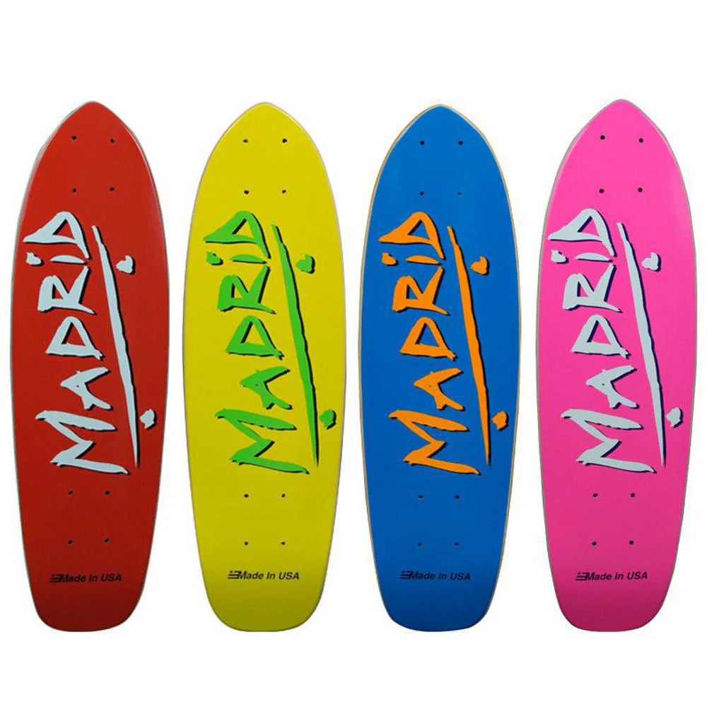 Madrid Midget Party Blue 23.25" Cruiser Skateboard Deck - Image 2
