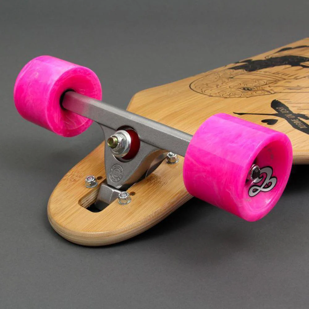 Madrid Missionary 37" Flamingo Bamboo Drop Through Longboard - Image 3