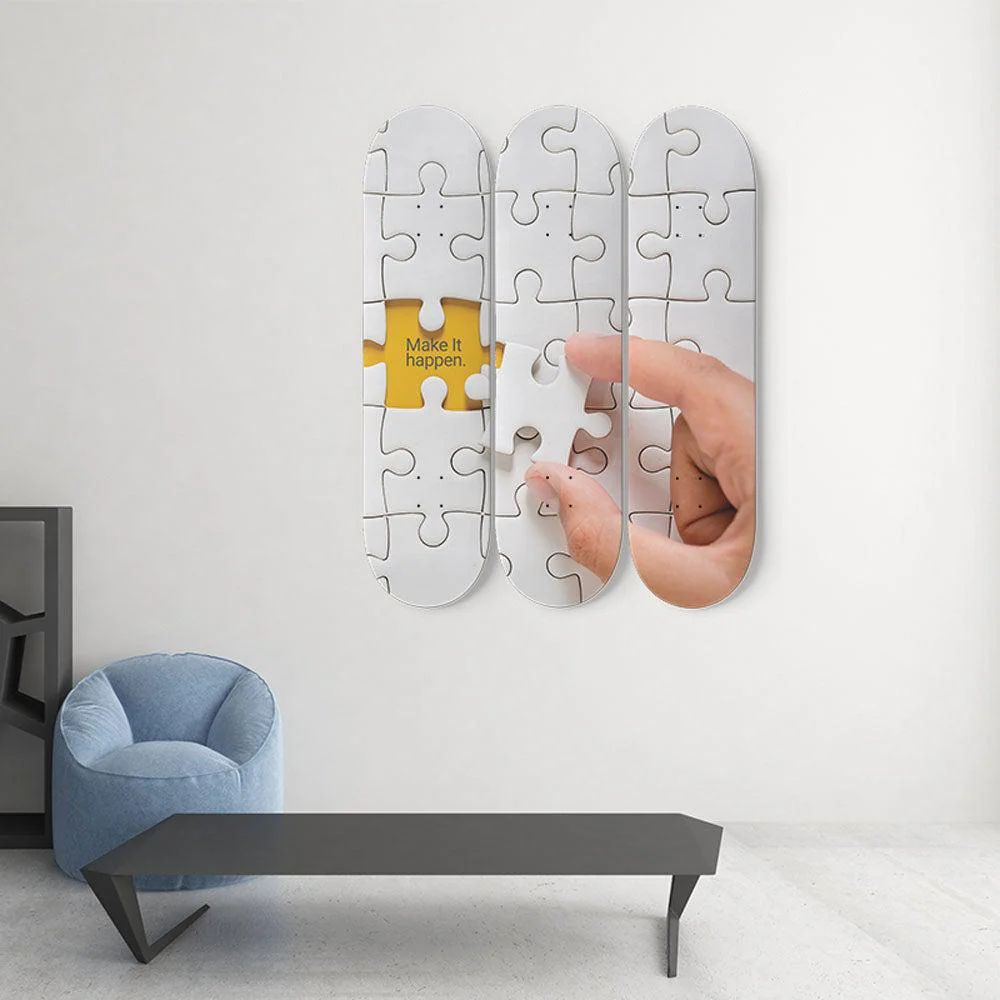 Make It Happen | Inspirational Phrases | Skateboard Wall Art, Mural & Skate Deck Art | Home Decor | Wall Decor - Image 2