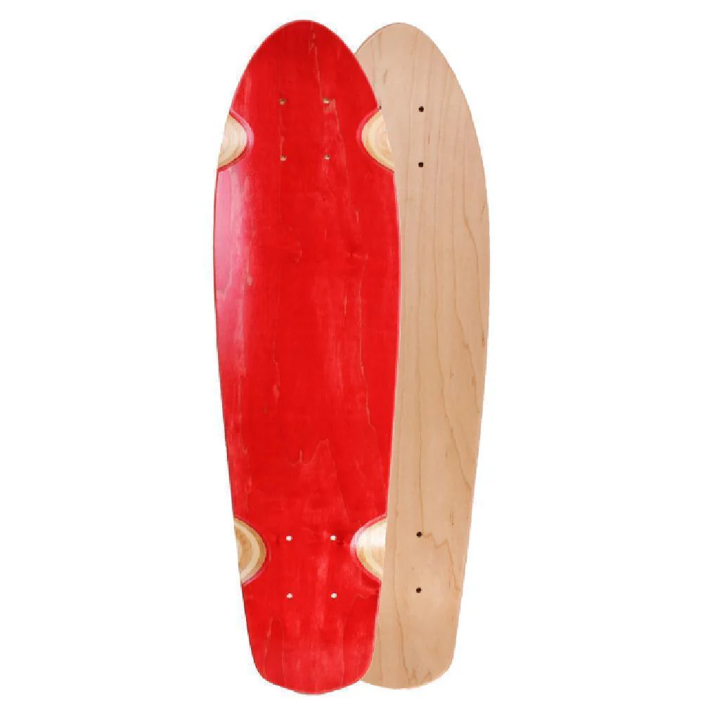 Mini Blank Kicktail Longboard Maple 25 inches Deck - Image 7