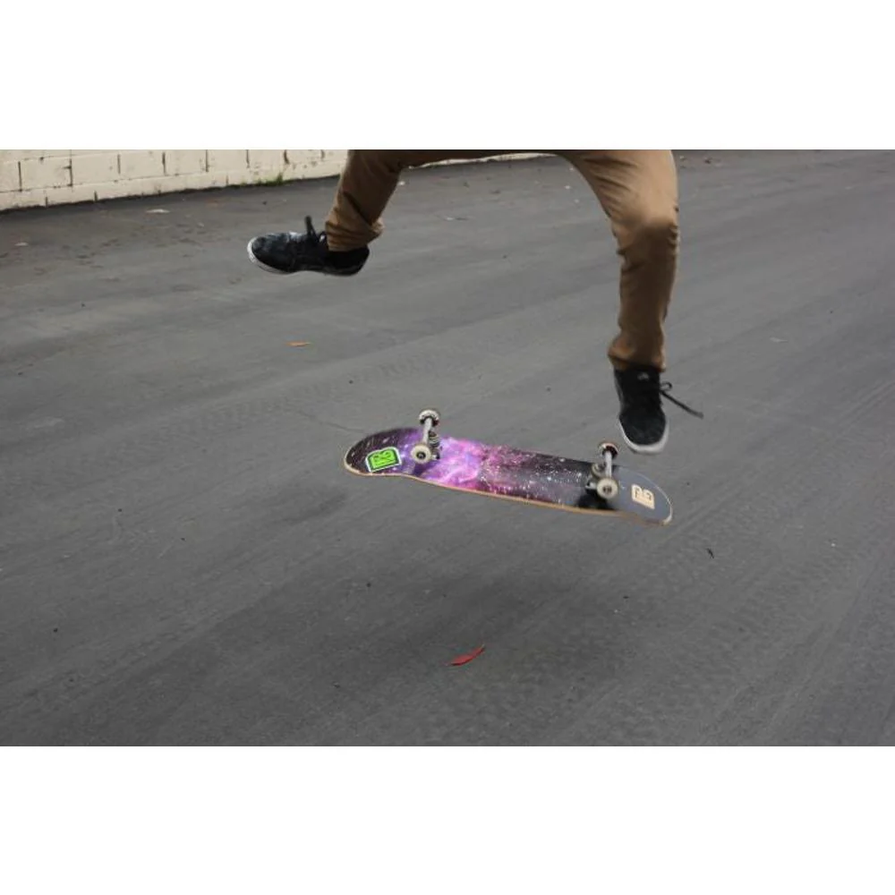 Nebula Graphic Bamboo Skateboard - Image 6