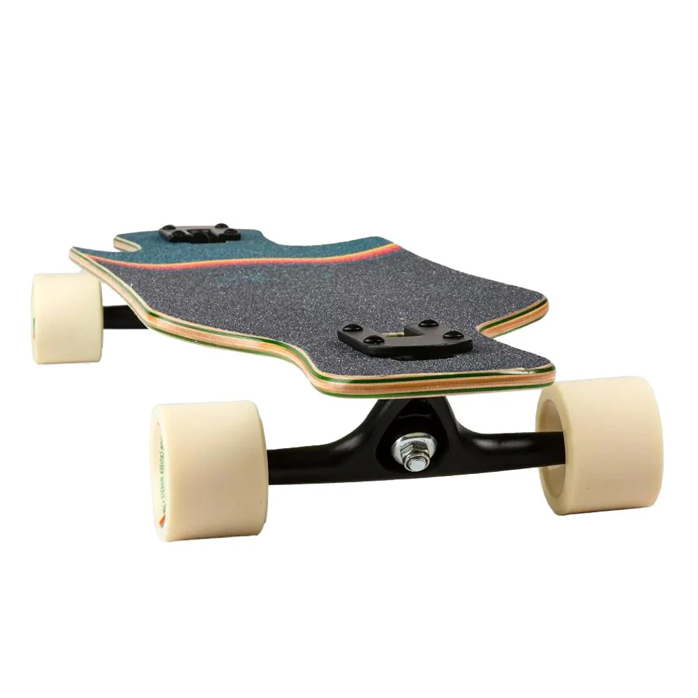 Ocean Pacific Swell Off-White/Teal 36" Drop Through Longboard - Image 3
