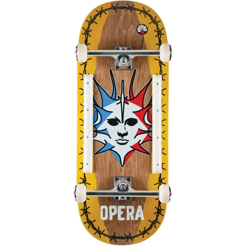 Opera Fatties Torn Spike Brown/Yellow 12" Skateboard