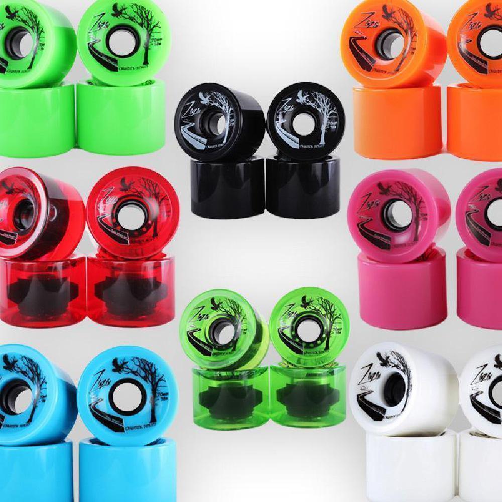 Orange Zaza Cruiser Longboard Wheels 70mm 78a - Image 3