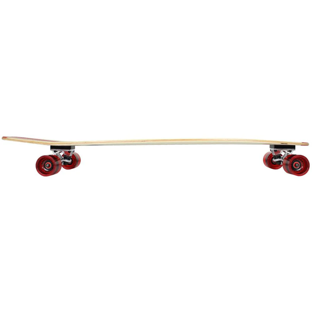 Paradise Red Pinstripe 44" Kicktail Longboard - Image 4