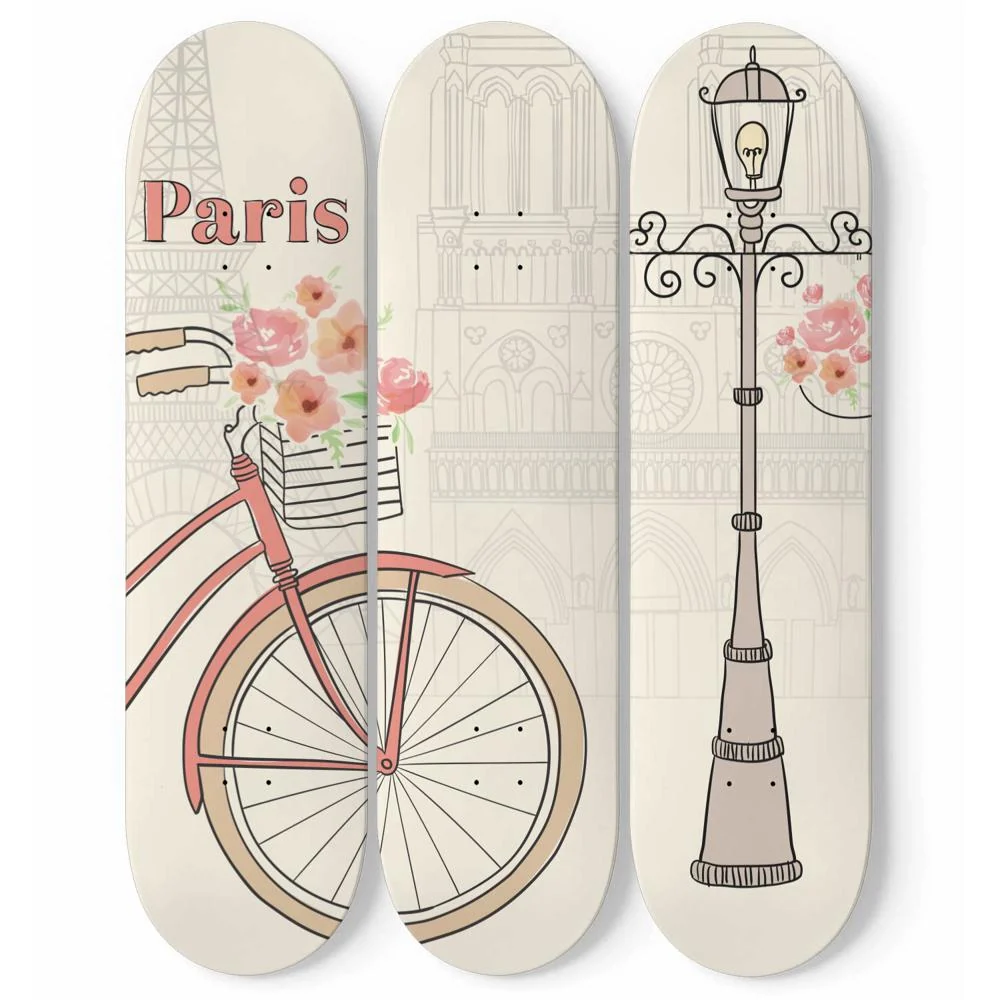 Awesome Paris Skateboard Wall Art - Image 2