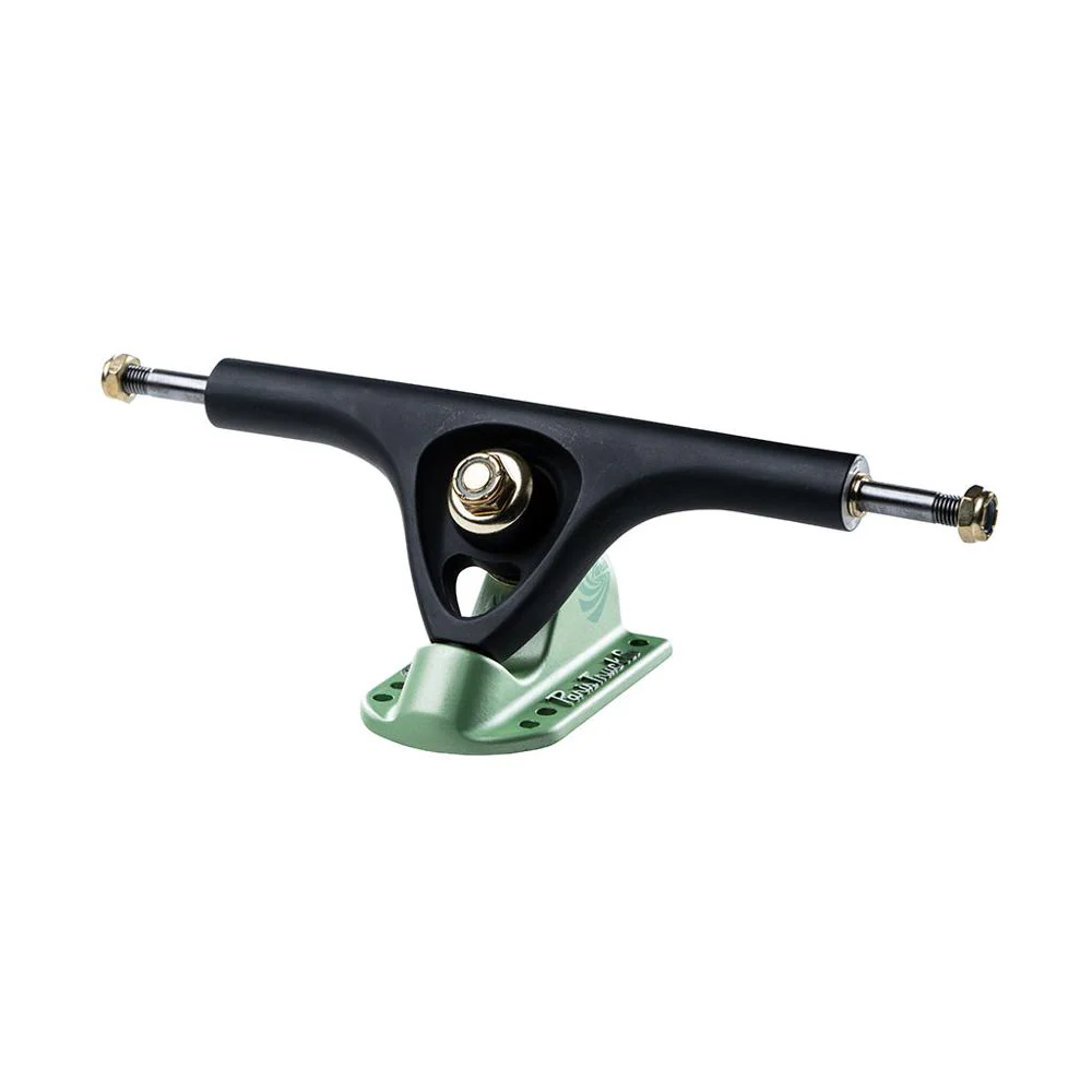 Paris V3 180mm 50° Mix-Ups Black/Green Longboard Trucks | set of 2