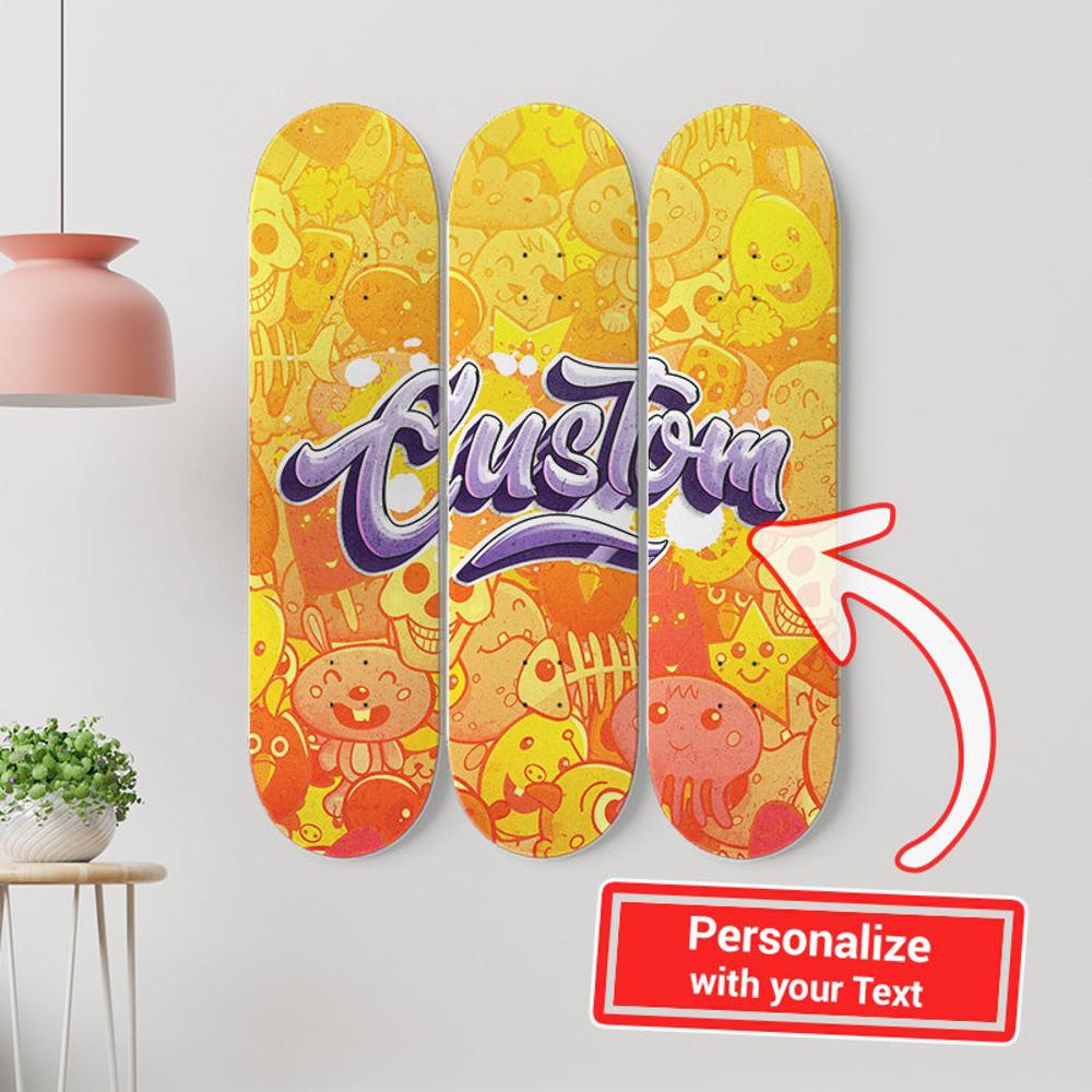 Personalized Awesome Graffiti Skateboard Wall Art - Image 5