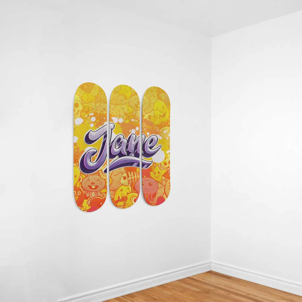 Personalized Awesome Graffiti Skateboard Wall Art - Image 8
