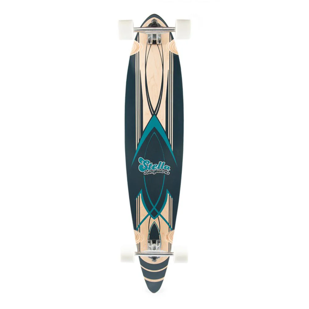 Pintail Longboard Pinstripe Blue 46" - Stella Longboards - Complete - Image 4