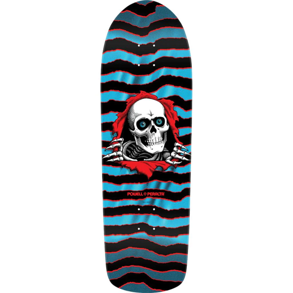 Powell Peralta Old School Ripper Red/Blue Foil 9.8" Skateboard Deck - Image 2