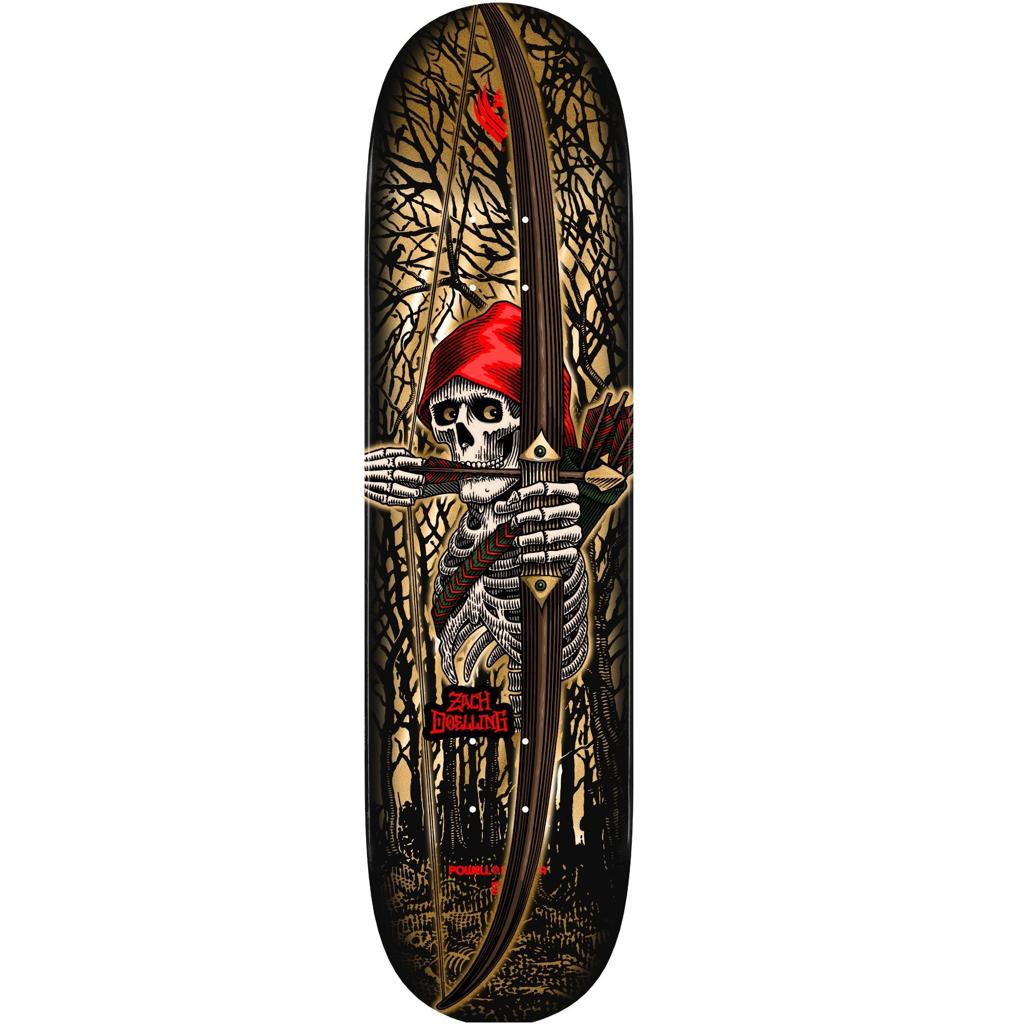 Powell Peralta Pro Zach Doelling Archer Gold Foil 8.30″ Skateboard Deck - Image 2