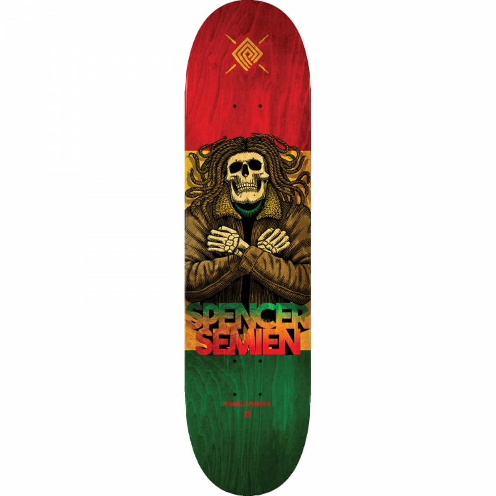 Powell Peralta Semien Dread 8.25" Rasta Skateboard Deck
