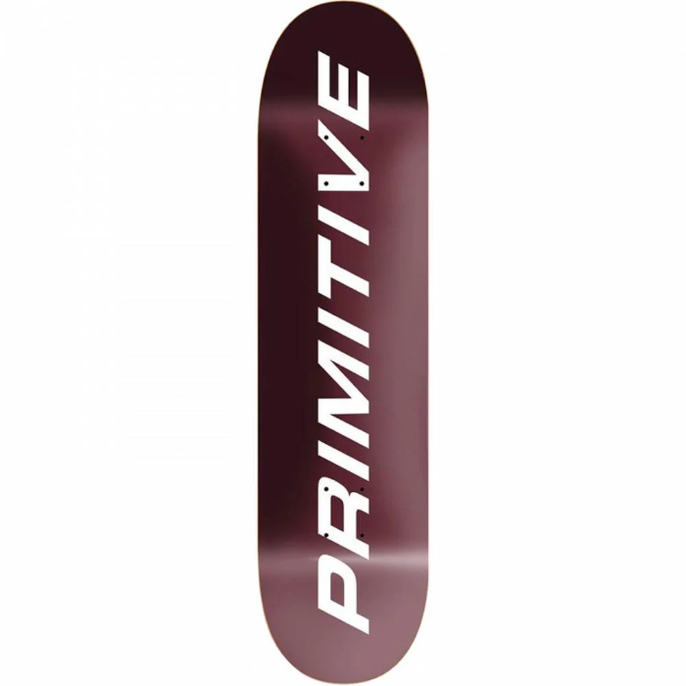 Primitive Euro Slant Core 8.25" Burgundy Skateboard Deck