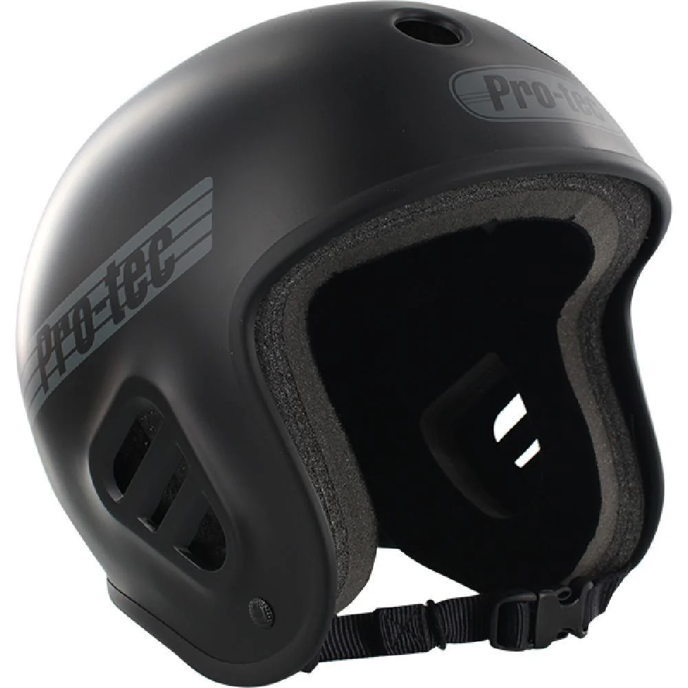 Pro-Tec Fullcut Matte Black Longboard Skateboard Helmet - Image 3