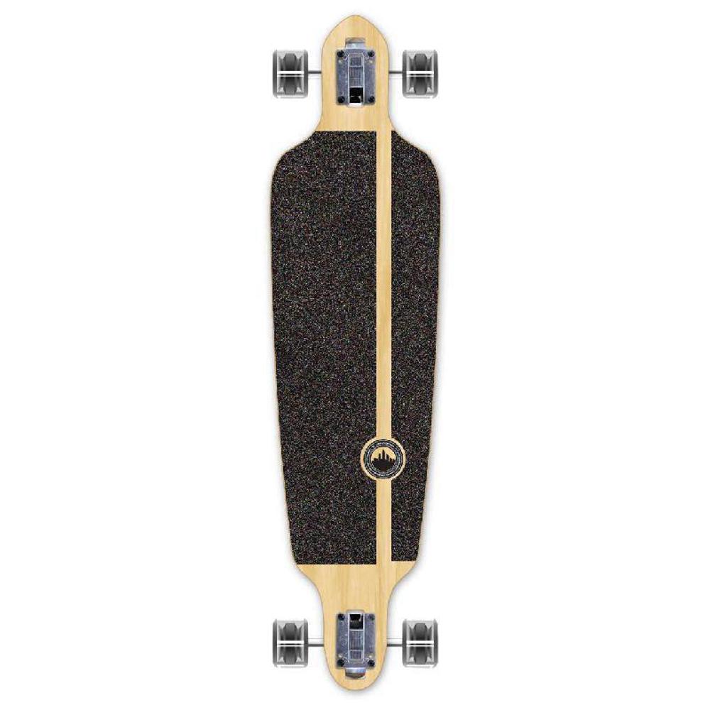 Punked Checkered Pink Drop Through Longboard - Image 2