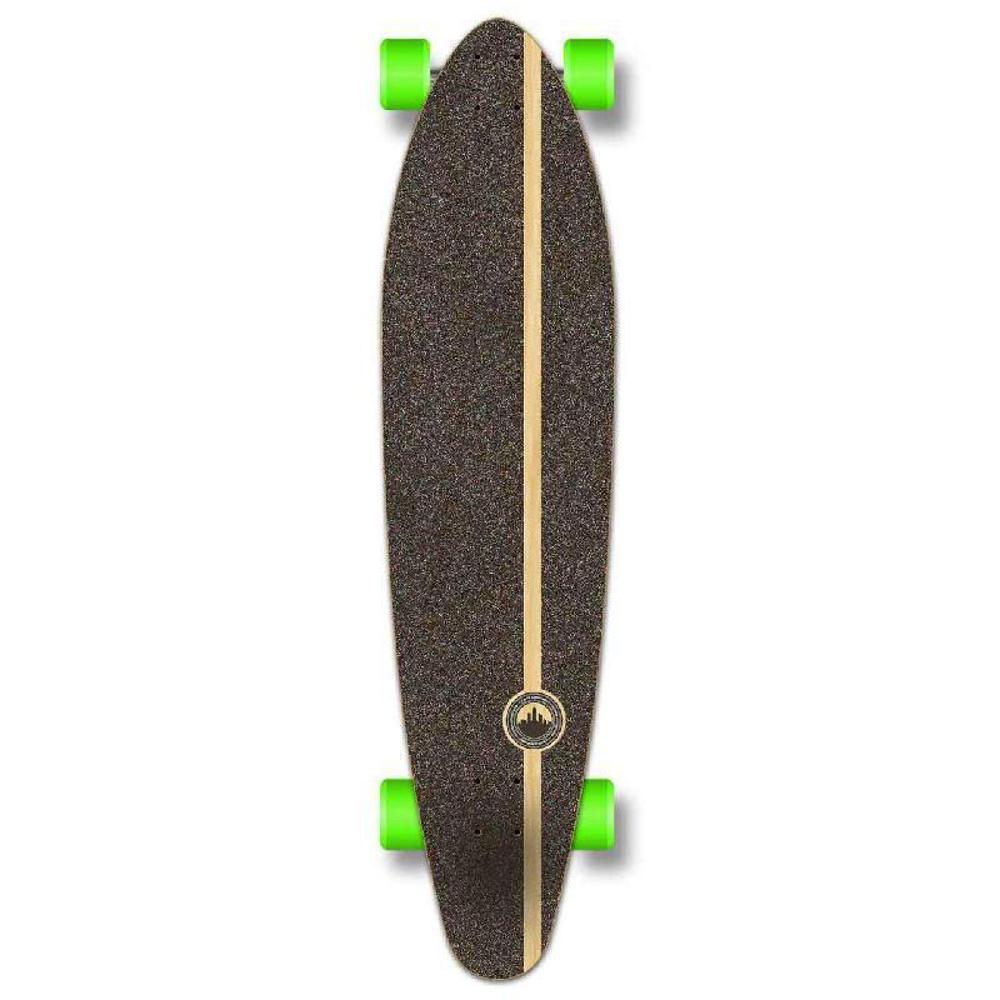 Punked Checkered Purple Kicktail Longboard - Image 2