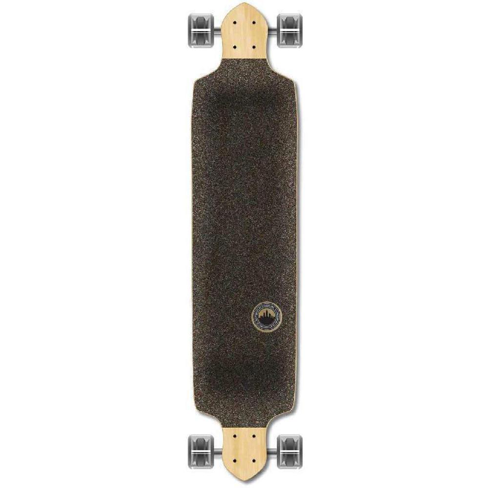 Punked Checkered Silver Drop Down Downhill Longboard - Image 2