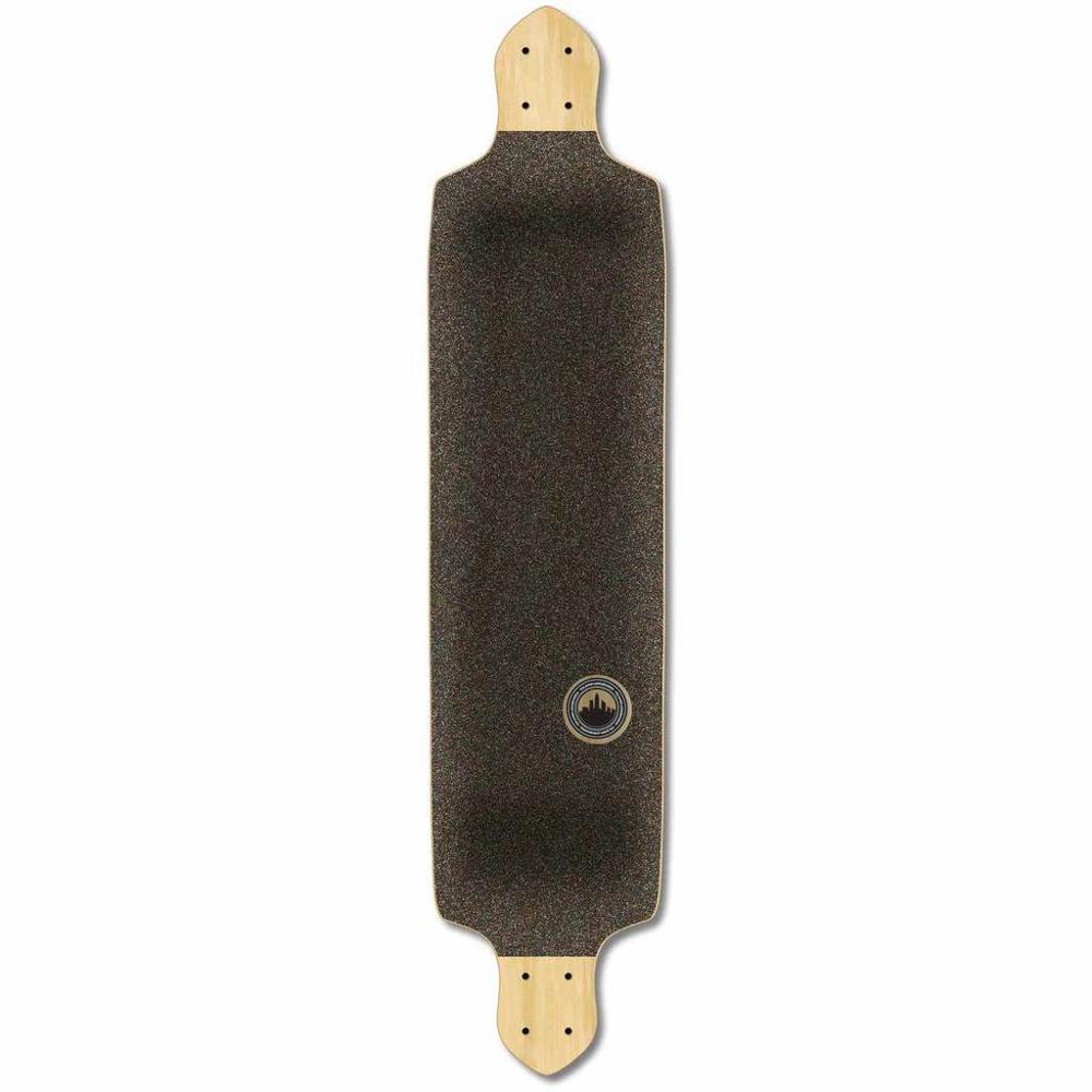 Punked Drop Down Blank Longboard Deck - Stained Black - Image 2