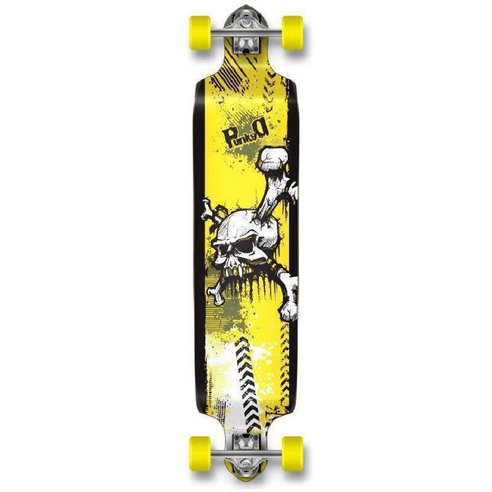 Punked Drop Down Skull Longboard 41 inch Complete - Image 3