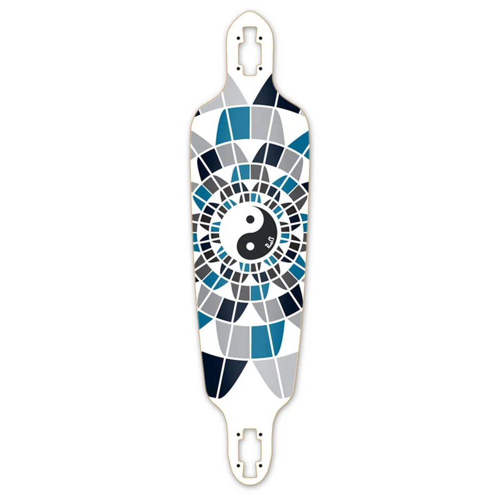 Punked Drop Through Yin Yang 41" Longboard Deck