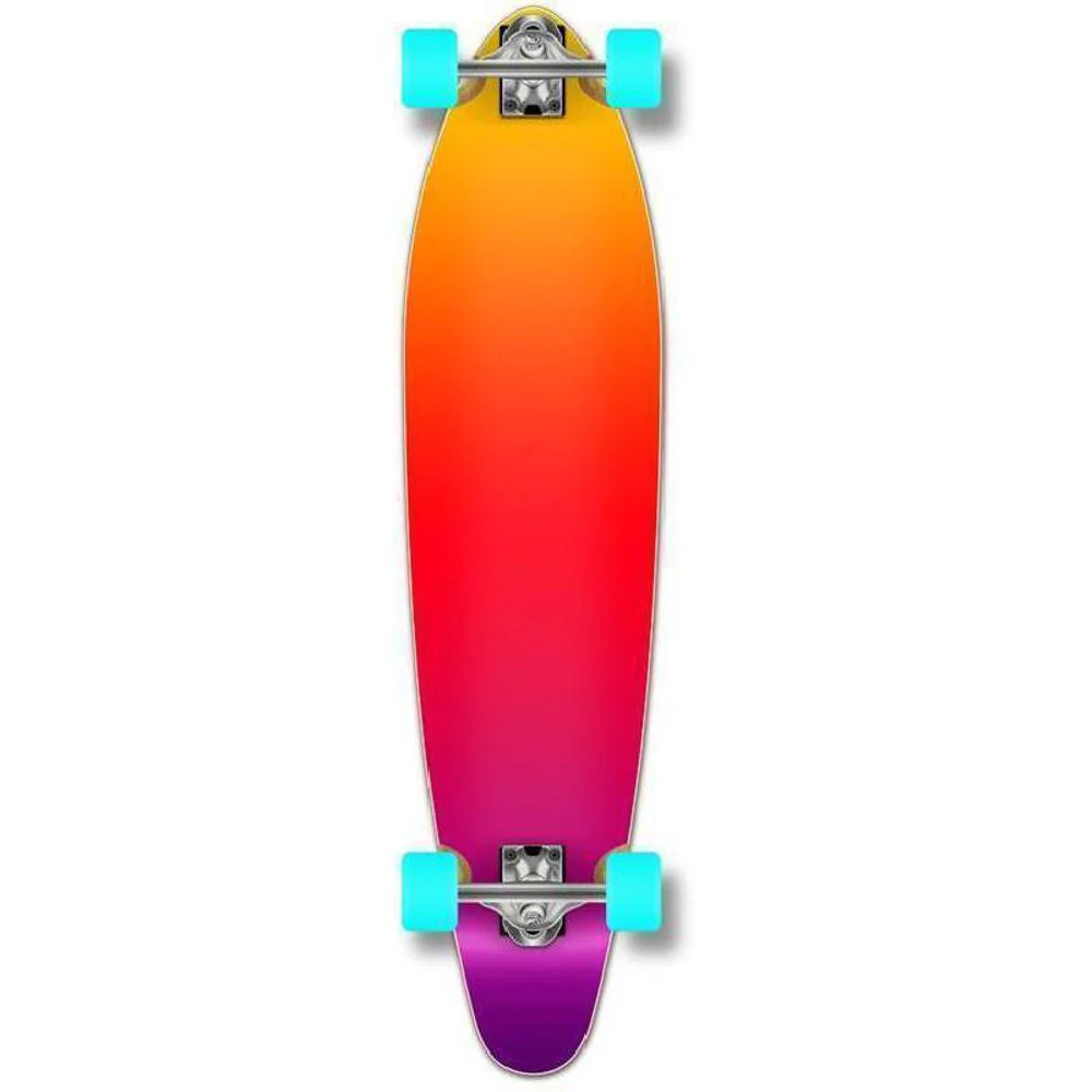 Punked Gradient Pink kicktail 40" Longboard