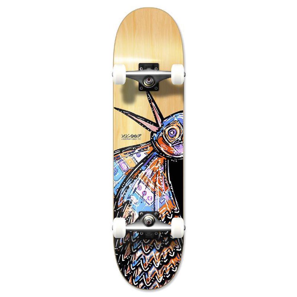 Punked Graphic Complete Skateboard - The Bird Natural
