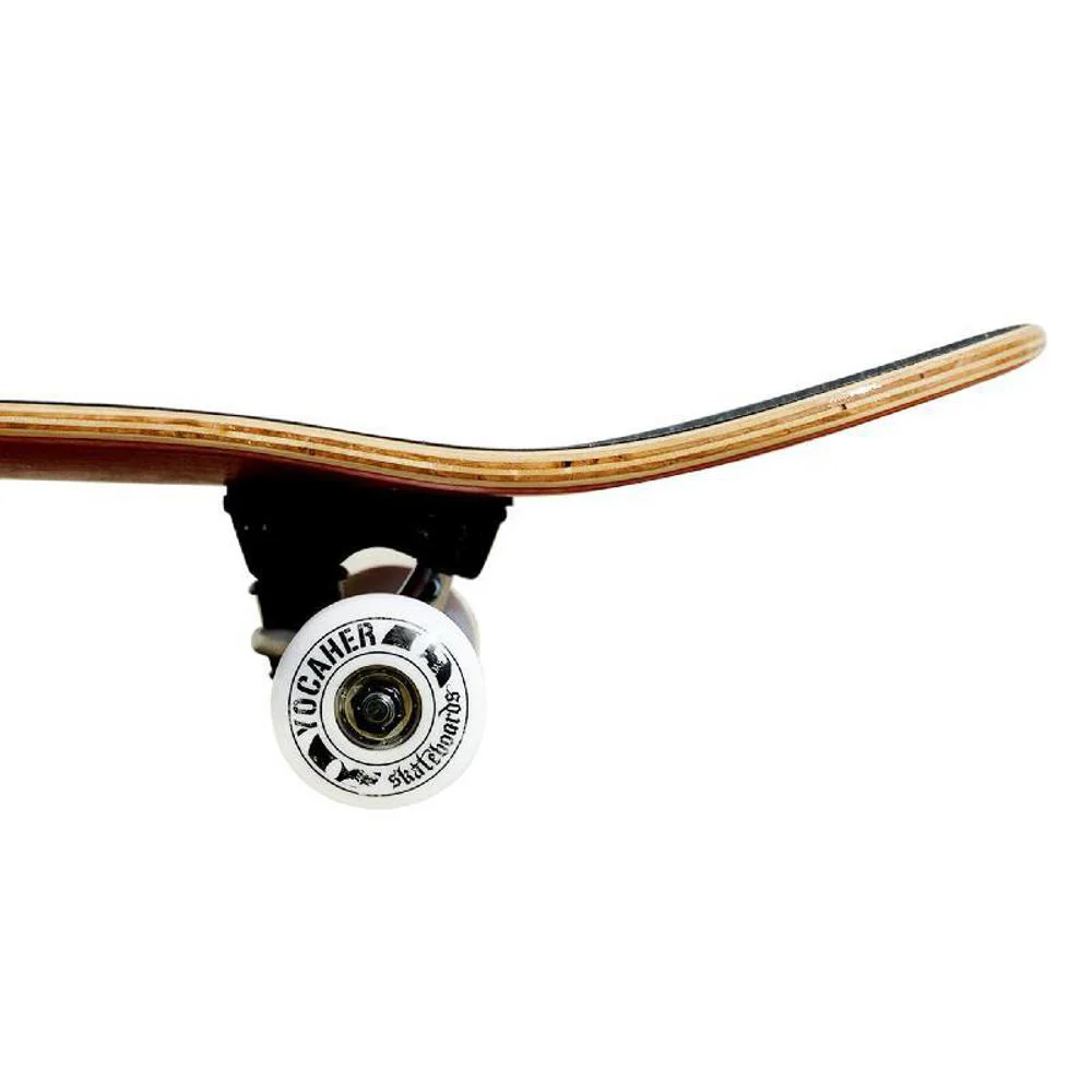 Punked Graphic Skateboard Complete - Geometric Series - Purple - Image 6