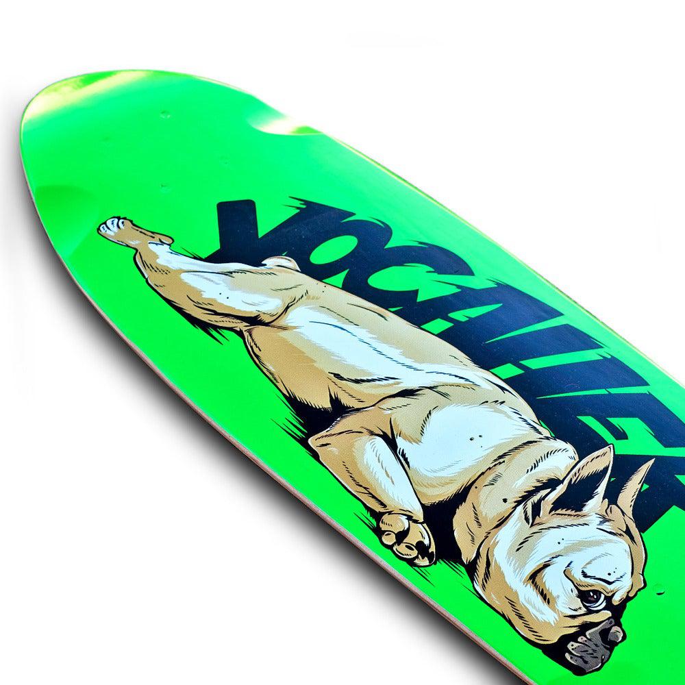 Punked Lazy French Bulldog 27" Mini Cruiser Deck - Image 2