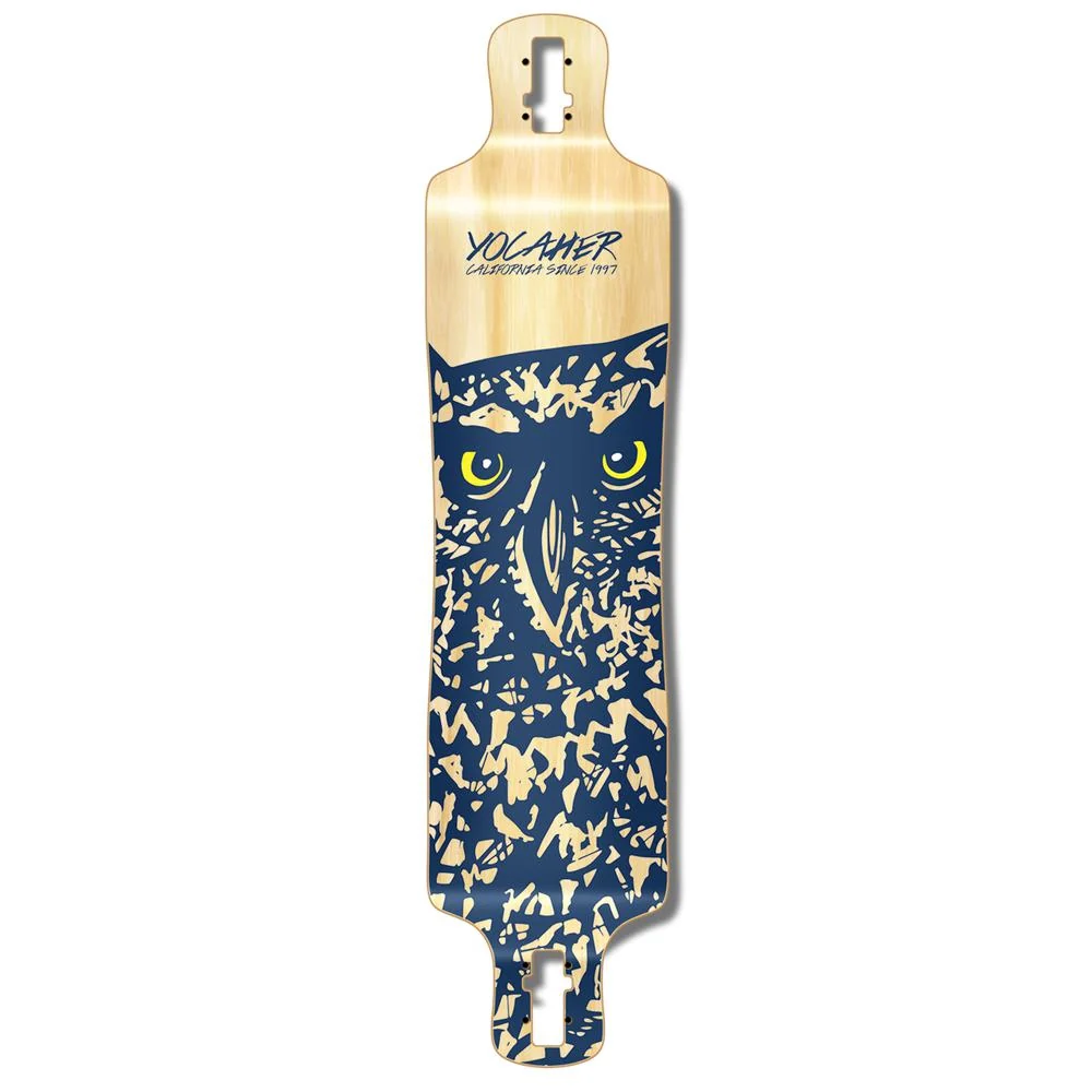 Punked Lowrider Longboard Deck - Spirit Animal OWL