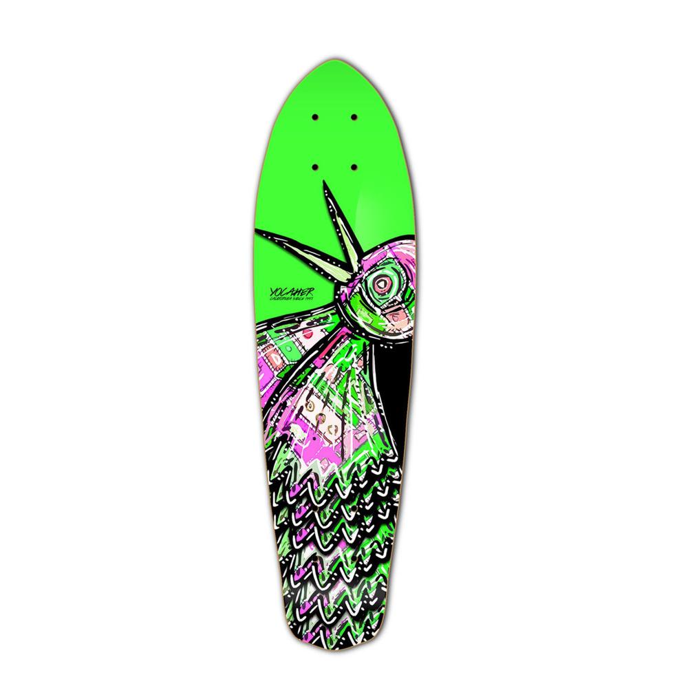 Punked Micro Cruiser  Deck - The Bird Green