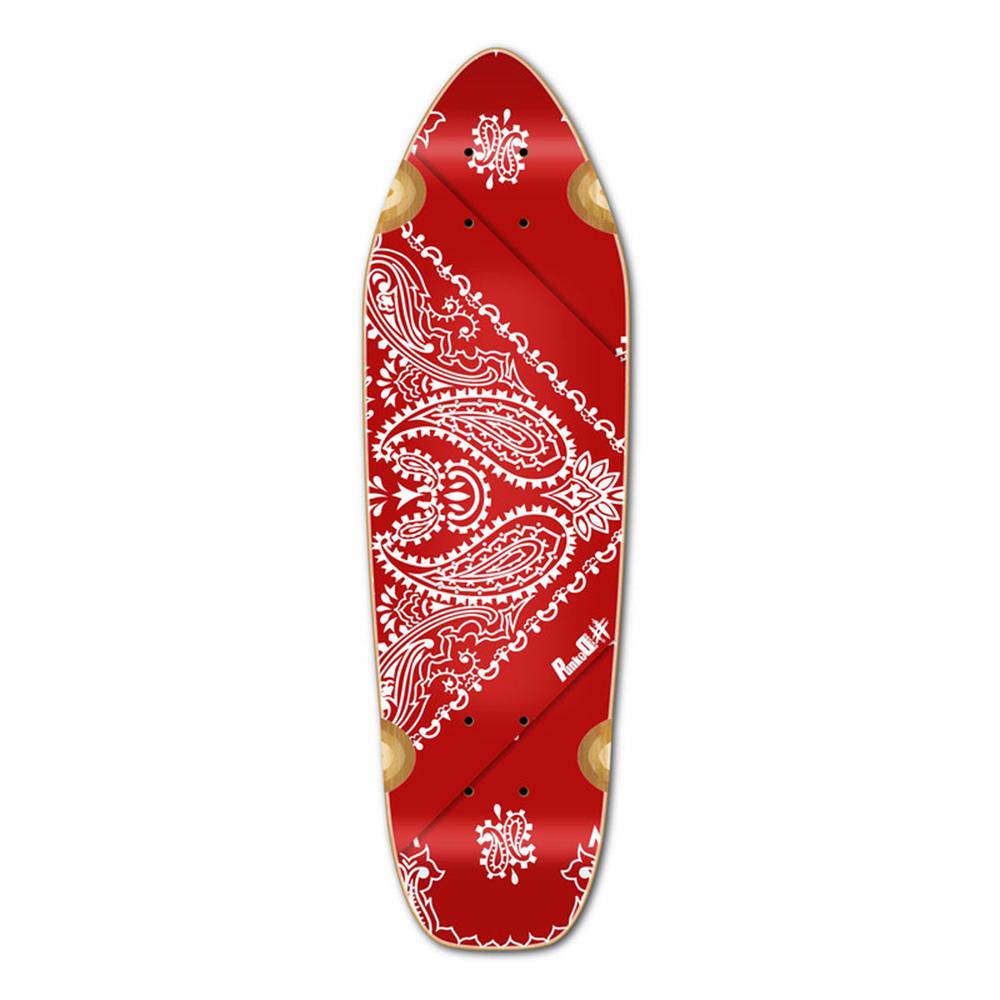 Punked Mini Cruiser Deck - Bandana Red